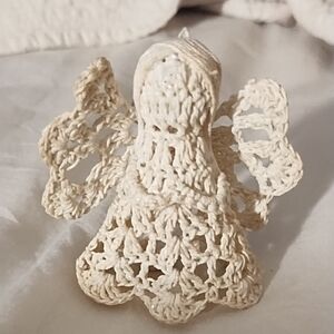 Vintage Hand crafted angel ornament
